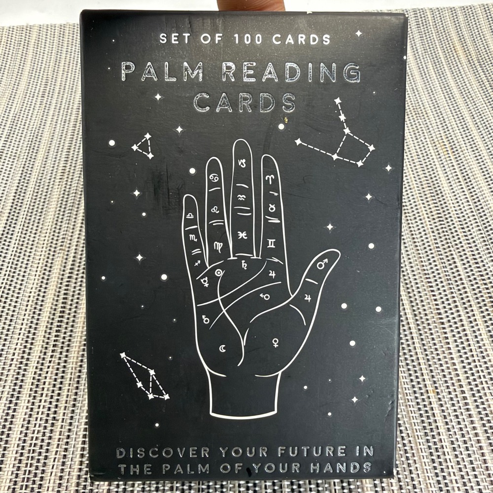 Gift Republic Palm Reading Cards Set of 100 Chiromancy Divination Guide GR700016